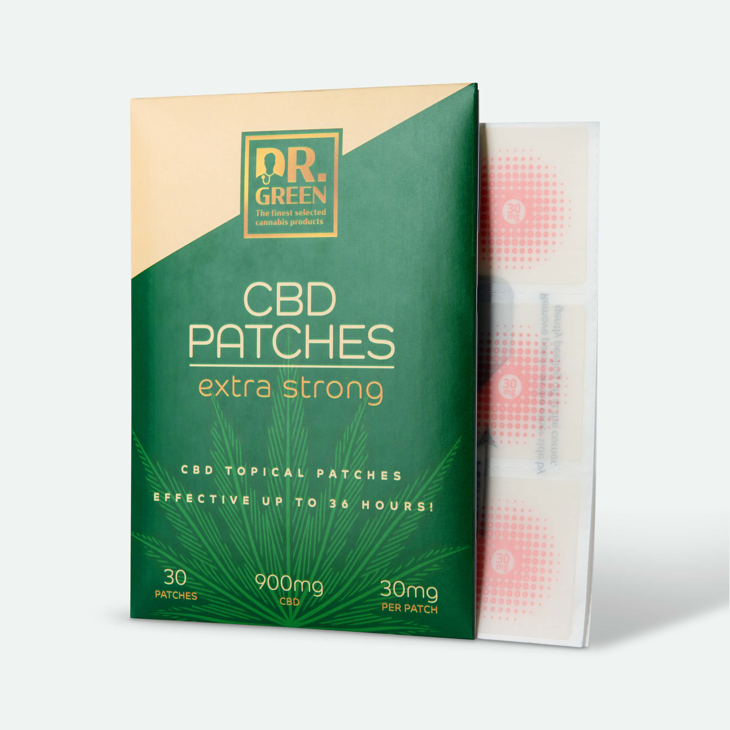 Dr. Green Extra Strong CBD Patches 30mg - Targeted Relief, All Day Long