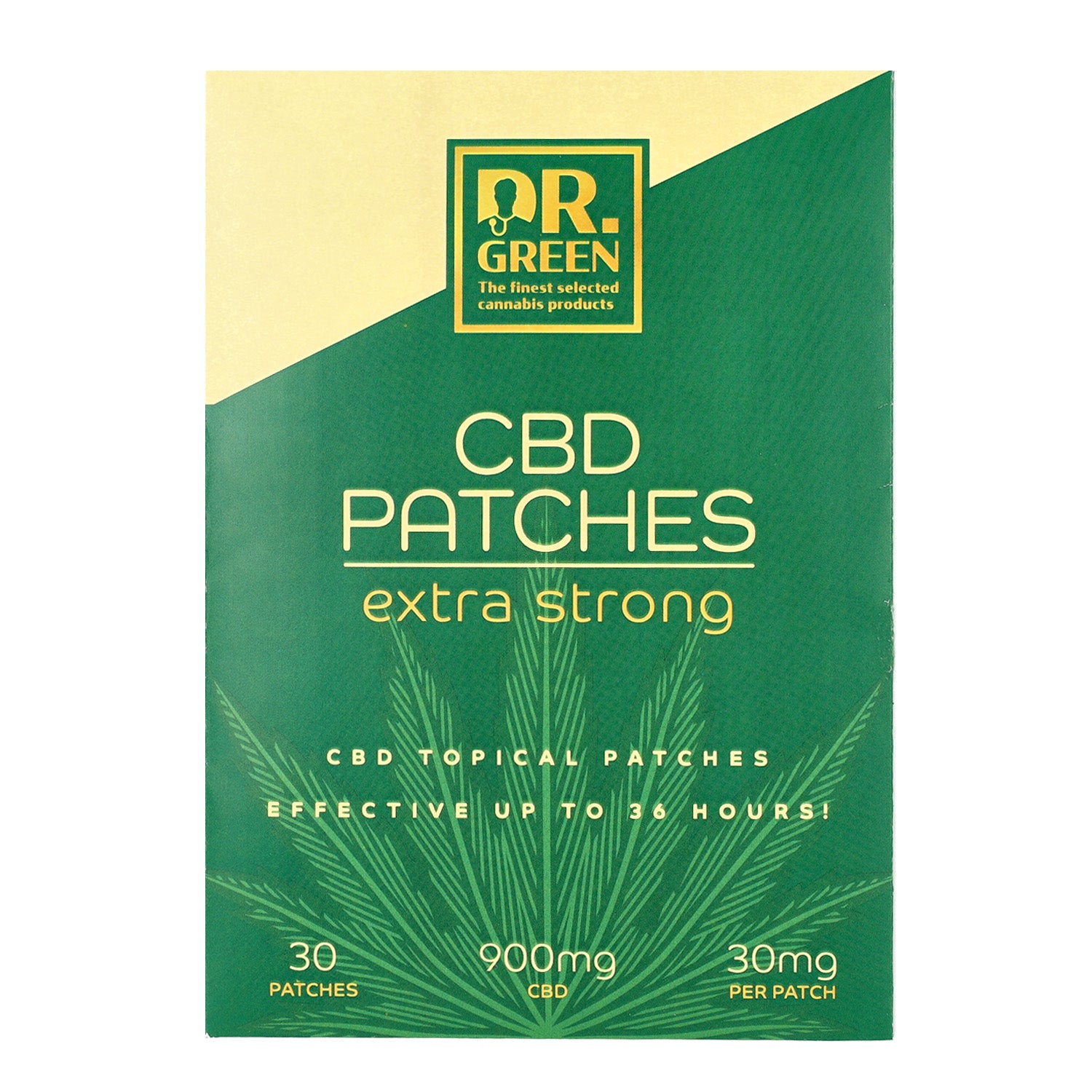 Dr. Green Extra Strong CBD Patches 30mg - Targeted Relief, All Day Long